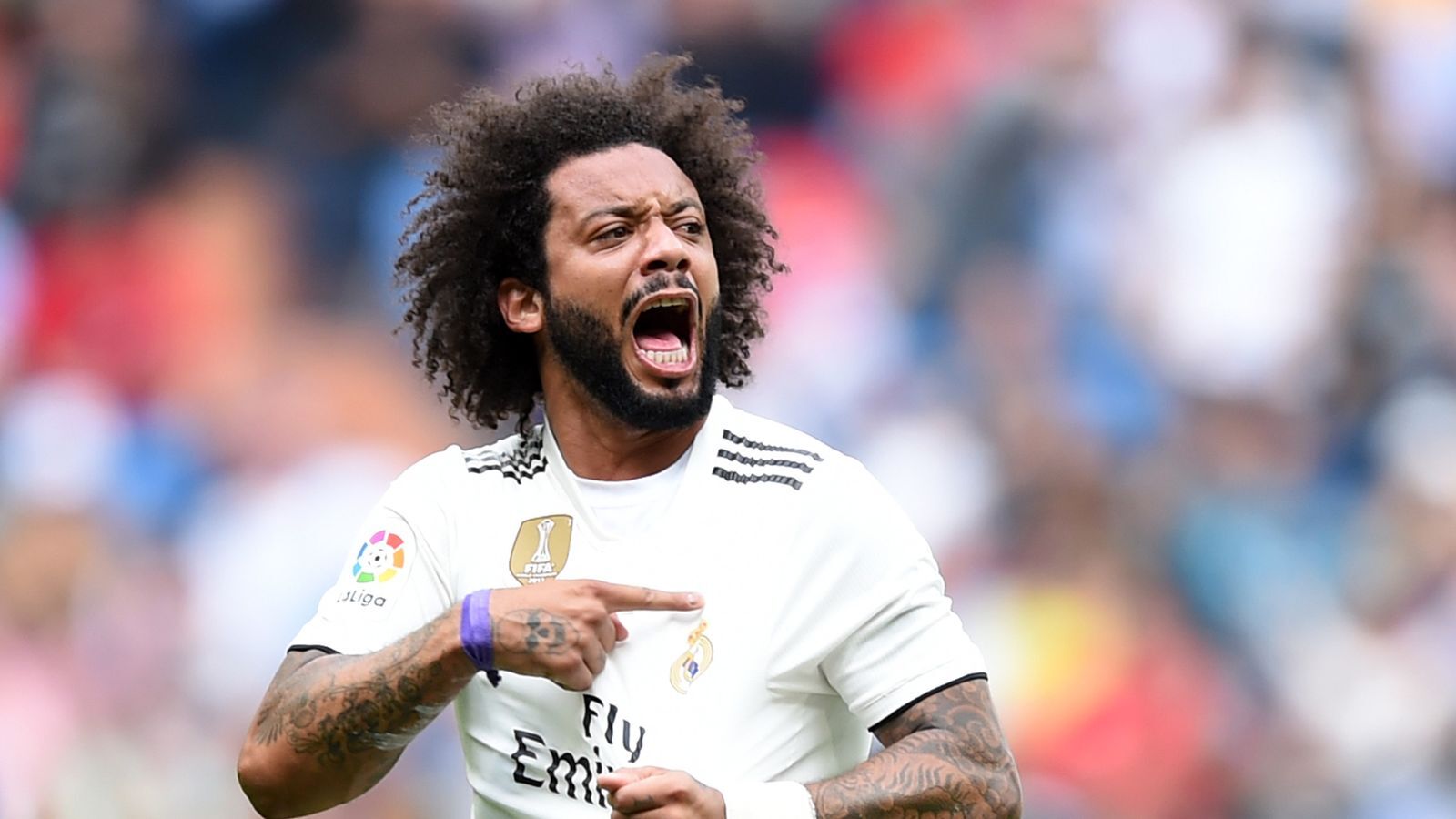 Marcelo Kneels to Support BLM Movement after Scoring a Goal for Real Madrid