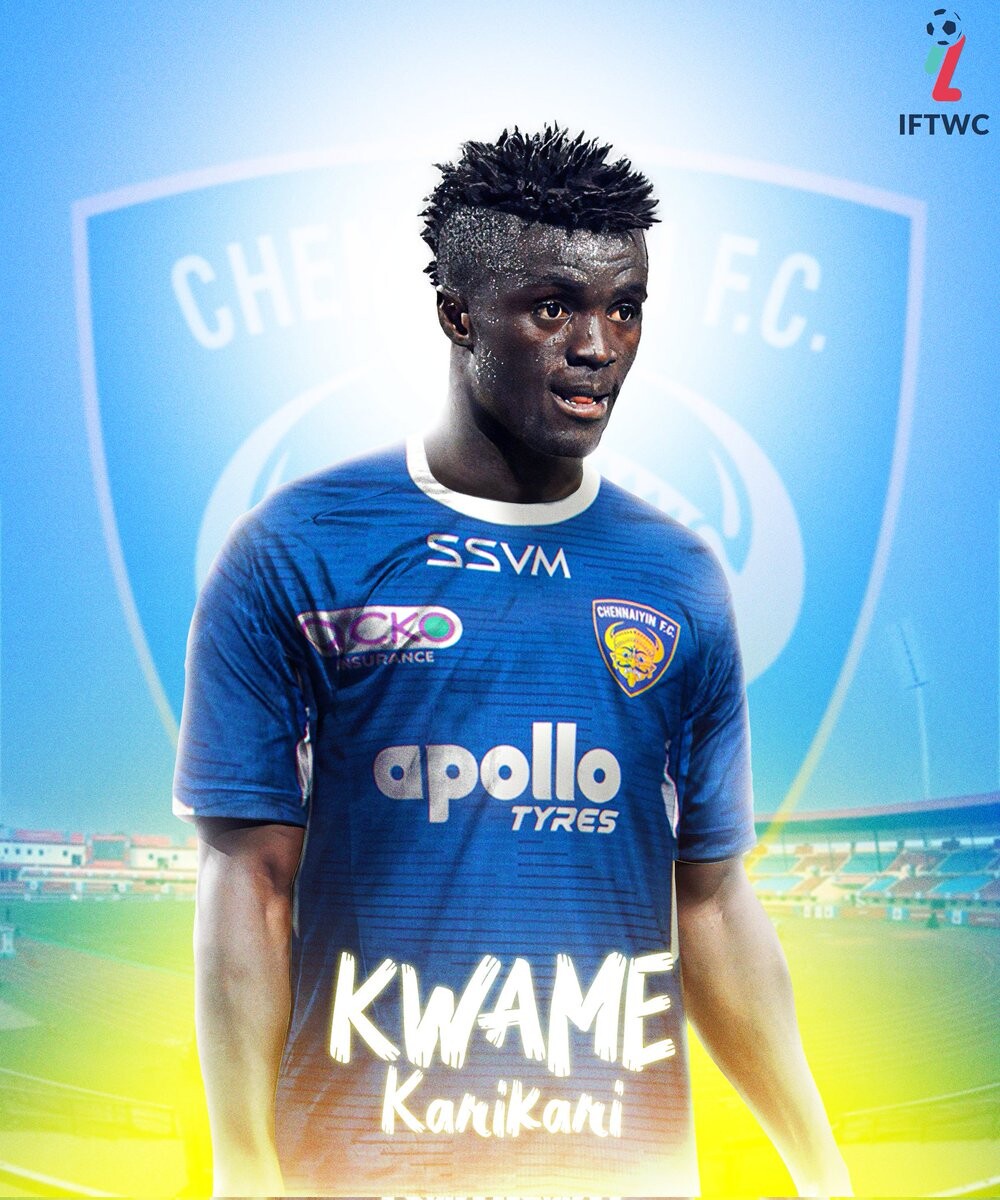 Nakhonratchasima Mazda star, Kwame Karikari has signed for Chennaiyin FC