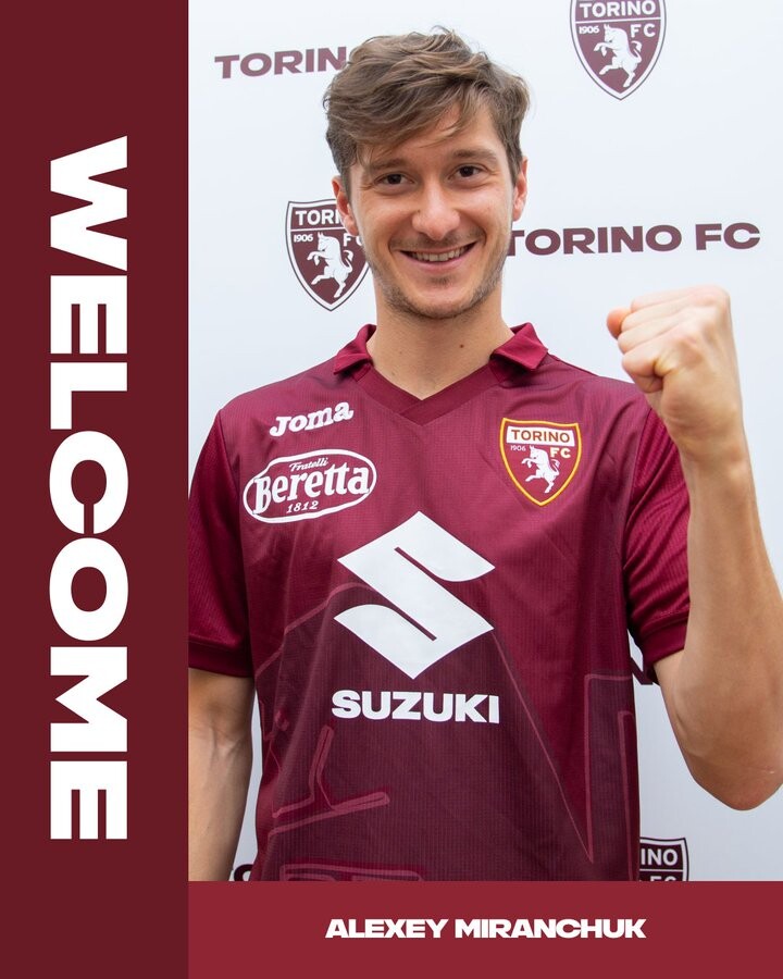 Torino FC have signed Alexey Miranchuk on a loan from Atalanta with an option to buy