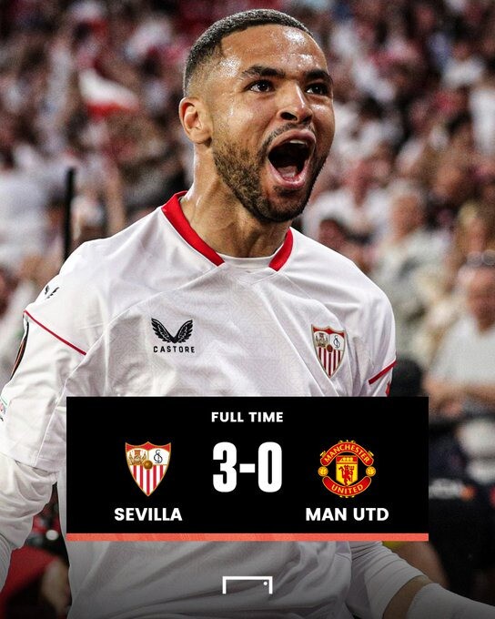 Sevilla 3-0 Man Utd: Treble hopefuls received 3 past De Gea