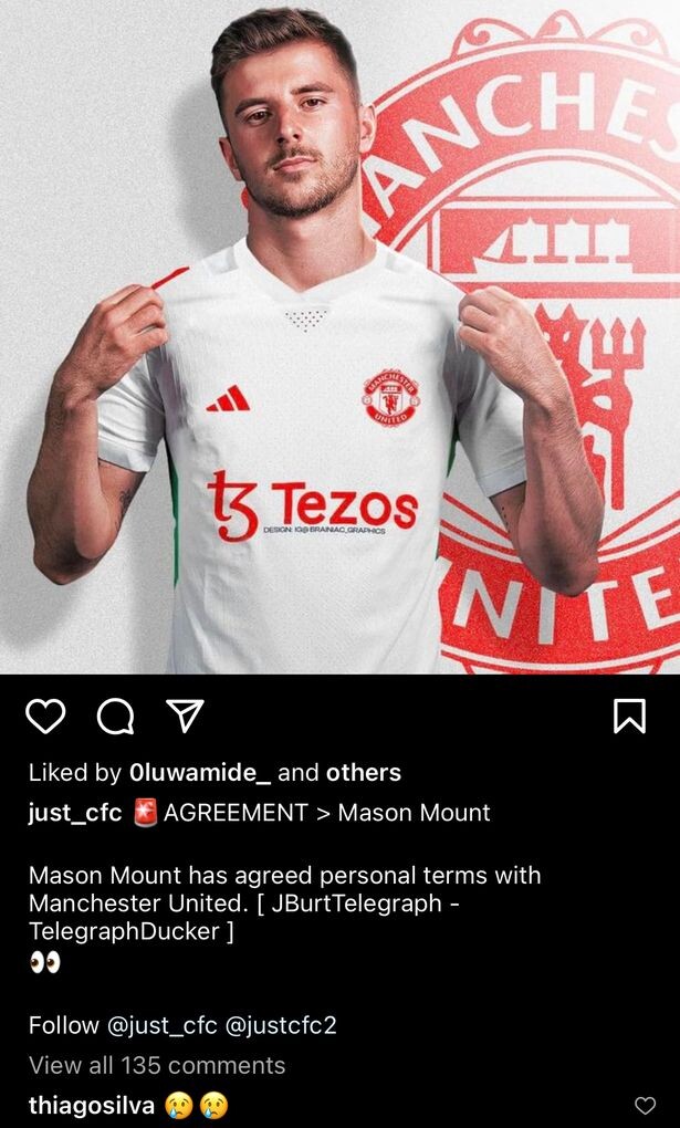 Mount has reached personal terms with Manchester United