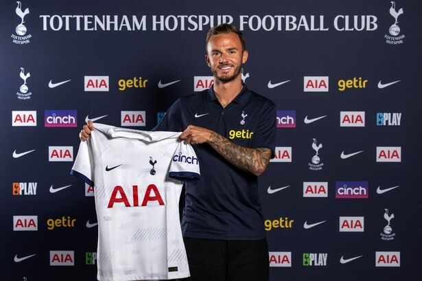 Tottenham have presented James Maddison as new signing